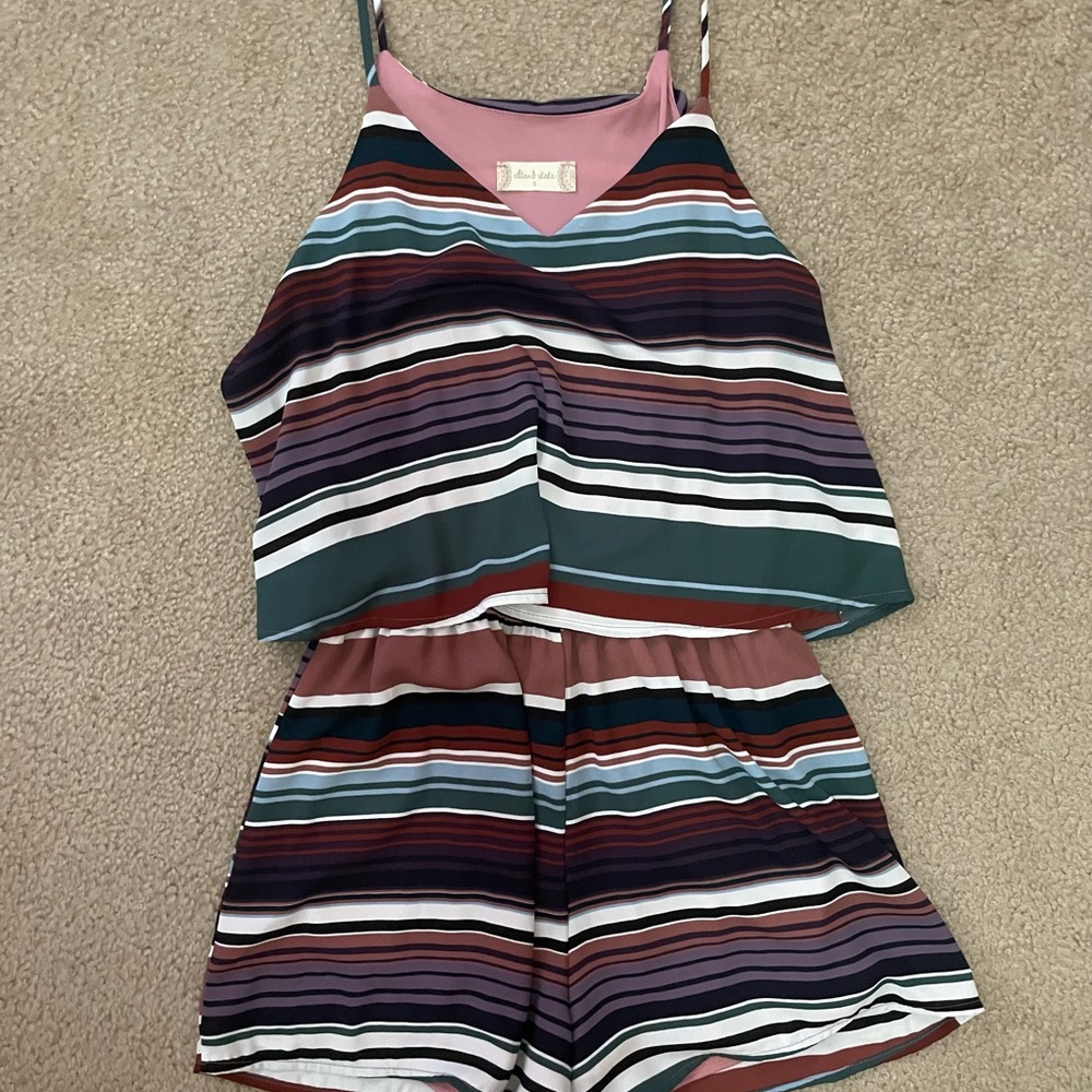 Altar’d State Striped Romper
